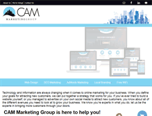 Tablet Screenshot of cammarketinggroup.com